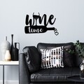Decoratiune de perete, Wine Time, Dimensiuni: 54 x 37 cm , Negru