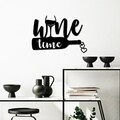 Decoratiune de perete, Wine Time, Dimensiuni: 54 x 37 cm , Negru