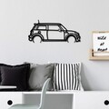 Decoratiune de perete, Mini Cooper, Dimensiuni: 73 x 33 cm , Negru