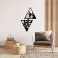 Decoratiune de perete, Cassade, Dimensiune: 80 x 50 cm, Negru
