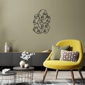 Decoratiune de perete, Facce-1, (Grosime: 1,5 mm), Negru