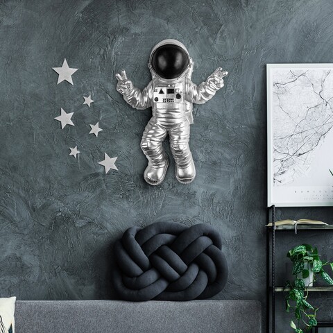 Decoratiune de perete, Cosmonaut 7, Lățime: 35 cm Înălțime: 47 cm Adâncime: 10 cm, Multicolor