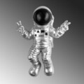 Decoratiune de perete, Cosmonaut 7, Lățime: 35 cm Înălțime: 47 cm Adâncime: 10 cm, Multicolor