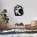 Decoratiune de perete, The Seclusion, Dimensiune: 63 x 60 cm, Negru