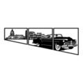 Decoratiune de perete, Oldies Trio B, Grosime: 1,5 mm, Negru