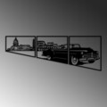 Decoratiune de perete, Oldies Trio B, Grosime: 1,5 mm, Negru