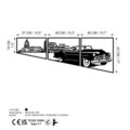 Decoratiune de perete, Oldies Trio B, Grosime: 1,5 mm, Negru
