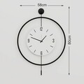 Ceas de perete, Mclock-00112, Lățime: 58 cm Înălțime: 80 cm Adâncime: 7 cm, Negru
