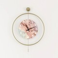 Ceas de perete, Mclock-00116, Lățime: 58 cm Înălțime: 80 cm Adâncime: 7 cm, Auriu