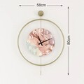 Ceas de perete, Mclock-00116, Lățime: 58 cm Înălțime: 80 cm Adâncime: 7 cm, Auriu