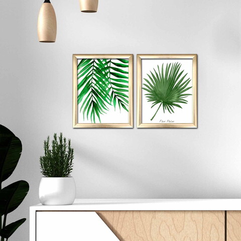 Set 2 tablouri decorative, 2ACT-008, Cadru: 100% PVC (Grosime: 20 mm), Multicolor