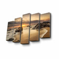 Set 5 tablouri decorative, 5PUC-025, Dimensiune: 14 x 50 cm (1 bucată), Multicolor