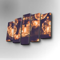 Set 5 tablouri decorative, 5PUC-068, Dimensiune: 14 x 50 cm (1 bucată), Multicolor