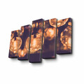 Set 5 tablouri decorative, 5PUC-068, Dimensiune: 14 x 50 cm (1 bucată), Multicolor