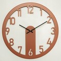 Ceas de perete, Mood Metal Wall Clock, Dimensiune: 48 x 48 cm, Rosu