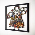 Decoratiune de perete, Triple Goddess, Dimensiune: 45 x 45 cm (1 bucată), Negru