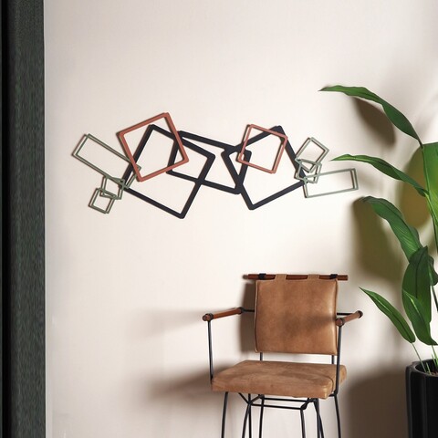 Decoratiune de perete, APT753LSGSWR, Dimensiuni: 45 x 116 cm, Negru / Verde / Roșu