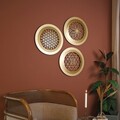Decoratiune de perete, APT757MAA, Dimensiune: 46 x 46 cm, Auriu