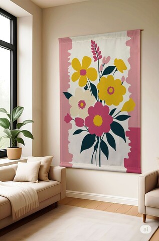 Tablou decorativ, Polybaby 6, Lățime: 70 cm Înălțime: 120 cm, Multicolor