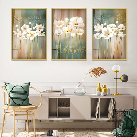 Tablou decorativ, Huhu388, Aluminiu, Multicolor