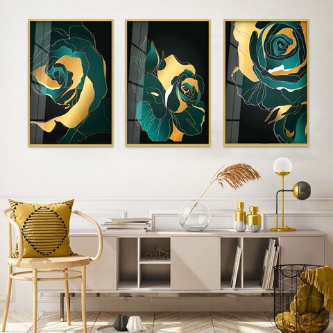 Tablou decorativ, Huhu390, Aluminiu, Multicolor