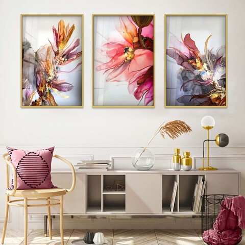 Tablou decorativ, Huhu387, Aluminiu, Multicolor