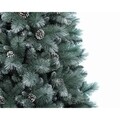 Brad de Craciun Frosted Norwich pine, Decoris, H150 cm, verde/alb