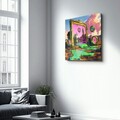 Tablou decorativ, SPK-3003, Dimensiune: 40 x 40 cm, Multicolor