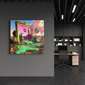 Tablou decorativ, SPK-3003, Dimensiune: 40 x 40 cm, Multicolor
