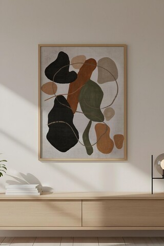 Tablou decorativ, Huhu715, Lemn masiv, Multicolor