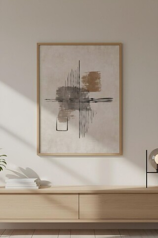 Tablou decorativ, Huhu740, Lemn masiv, Multicolor