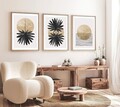 Set 3 tablouri decorative, Huhu210, Lemn masiv, Multicolor