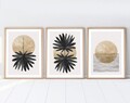 Set 3 tablouri decorative, Huhu210, Lemn masiv, Multicolor