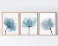 Set 3 tablouri decorative, Huhu206, Cadru: 100% LEMN MASIV (Grosime: 2,5 cm), Multicolor