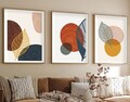 Set 3 tablouri decorative, Huhu209, Lemn masiv, Multicolor