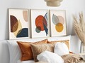 Set 3 tablouri decorative, Huhu209, Lemn masiv, Multicolor