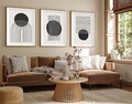 Set 3 tablouri decorative, Huhu213, Lemn masiv, Multicolor