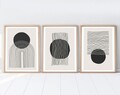 Set 3 tablouri decorative, Huhu213, Lemn masiv, Multicolor