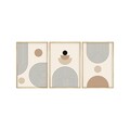 Set 3 tablouri decorative, Huhu261, Lemn masiv, Multicolor