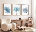 Set 3 tablouri decorative, Huhu206, Cadru: 100% LEMN MASIV (Grosime: 2,5 cm), Multicolor