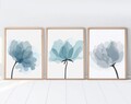 Set 3 tablouri decorative, Huhu206, Cadru: 100% LEMN MASIV (Grosime: 2,5 cm), Multicolor
