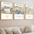 Set 3 tablouri decorative, Huhu266, Lemn masiv, Multicolor
