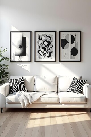 Set 3 tablouri decorative, Huhu425, Lemn masiv, Multicolor