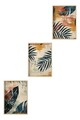 Set 3 tablouri decorative, Huhu468, Lemn masiv, Multicolor