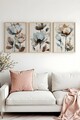 Set 3 tablouri decorative, Huhu478, Lemn masiv, Multicolor