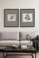 Set 2 tablouri decorative, Czgl1-50 x 70, Lemn masiv, Multicolor