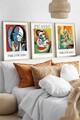 Set 3 tablouri decorative, Huhu543, Lemn masiv, Multicolor