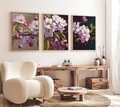 Set 3 tablouri decorative, Huhu218, Lemn masiv, Multicolor