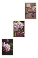 Set 3 tablouri decorative, Huhu218, Lemn masiv, Multicolor