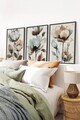 Set 3 tablouri decorative, Huhu478S, Lemn masiv, Multicolor